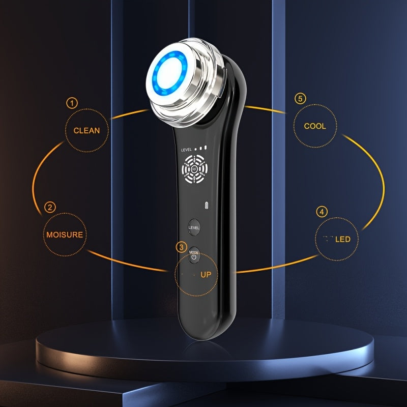 Rechargeable Electric Facial Massager with 5 Modes USB Charging 600mAh Lithium Battery Skin Care Device