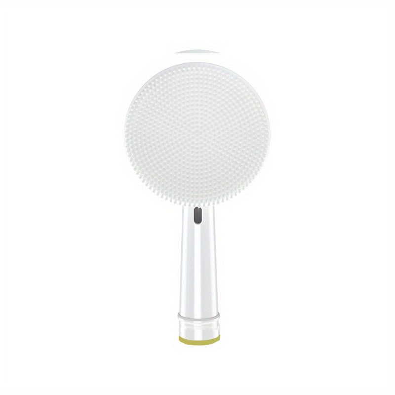 Cabezal de repuesto para cepillo facial de silicona, a prueba de agua, limpieza profunda, azul y blanco