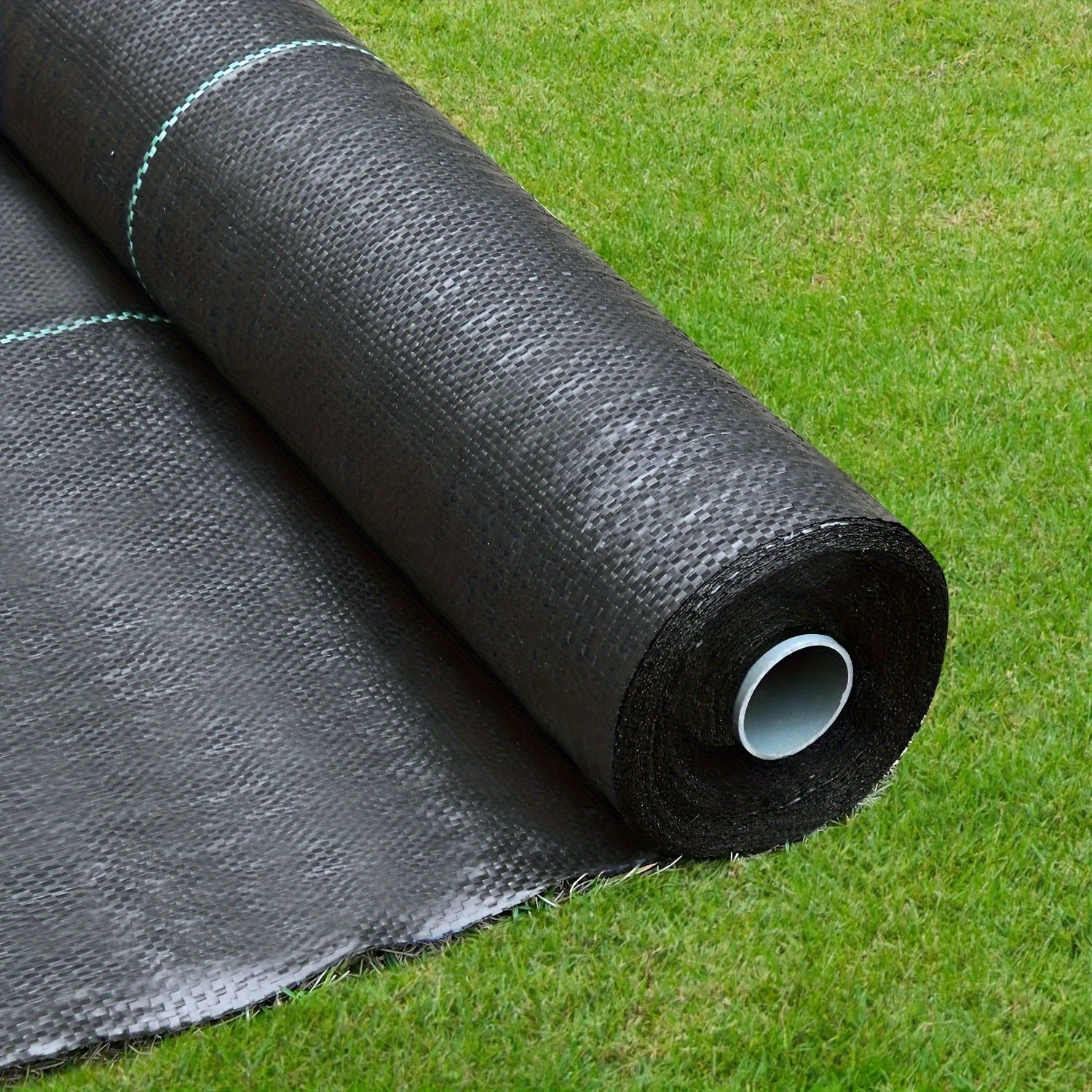 Heavy-Duty Black Polypropylene Garden Ground Cover UV Protected Weed Barrier for Lawn and Beds