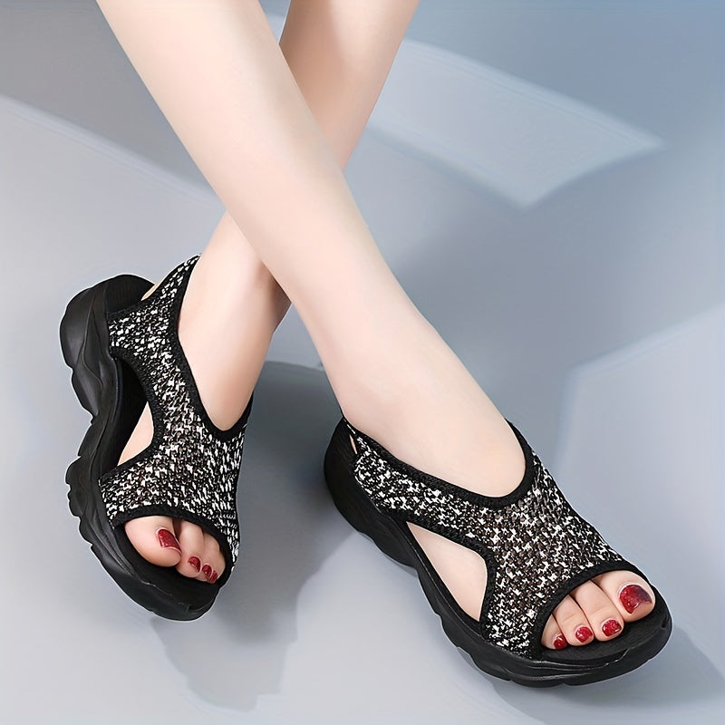 Women's Mesh Sporty Sandals Breathable Open Toe Casual Outdoor Shoes