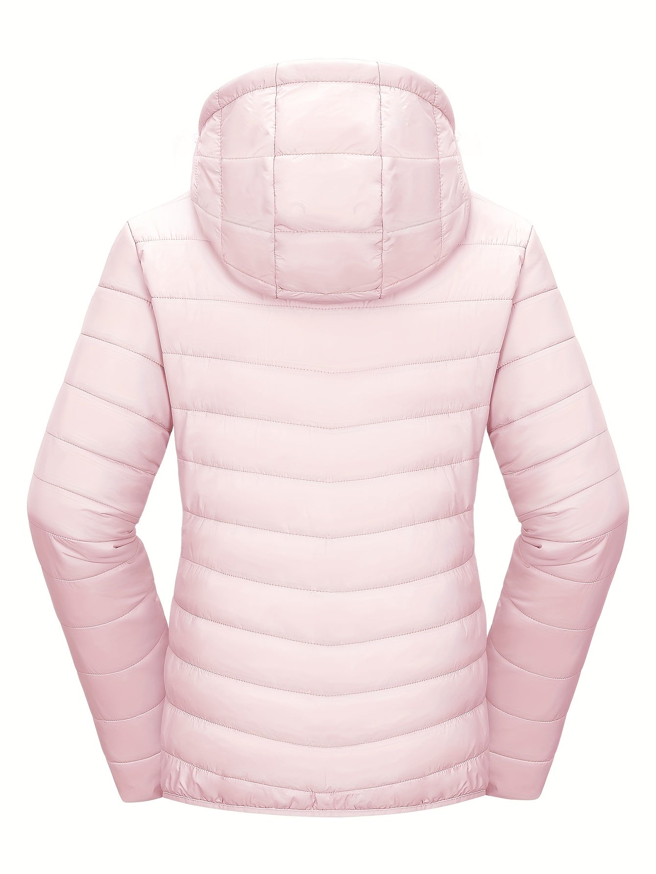 Women's Lightweight Packable Quilted Puffer Jacket with Hood Pink Winter Coat