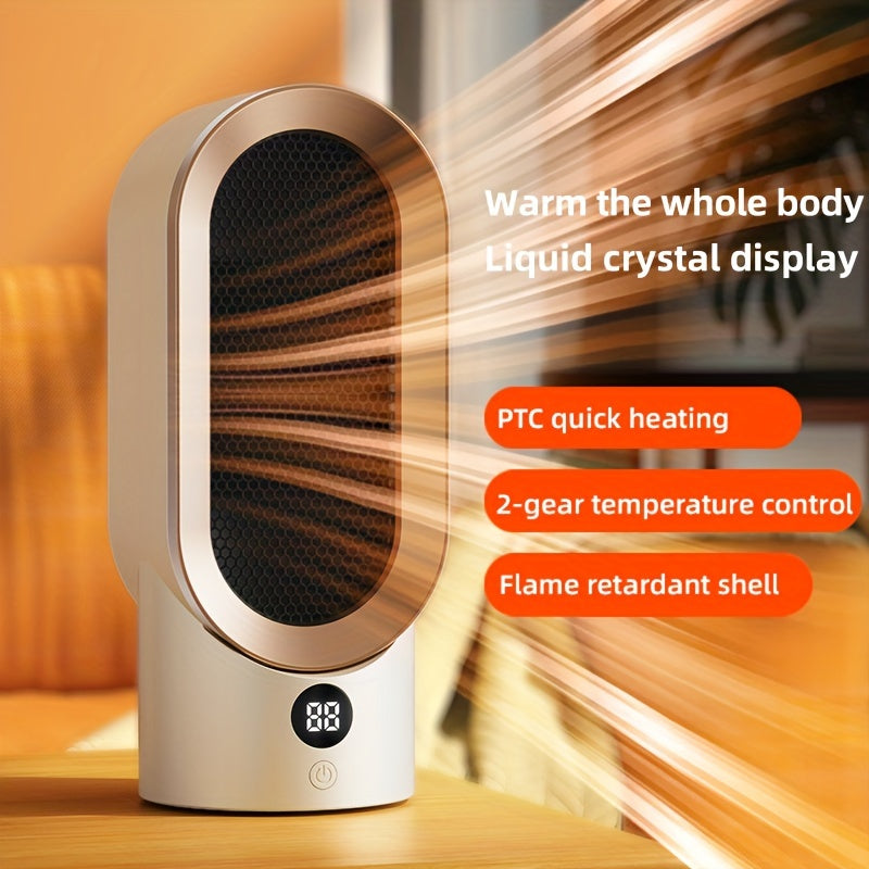 Electric Space Heater Ceramic PTC 800W Overheat Protection Low Noise
