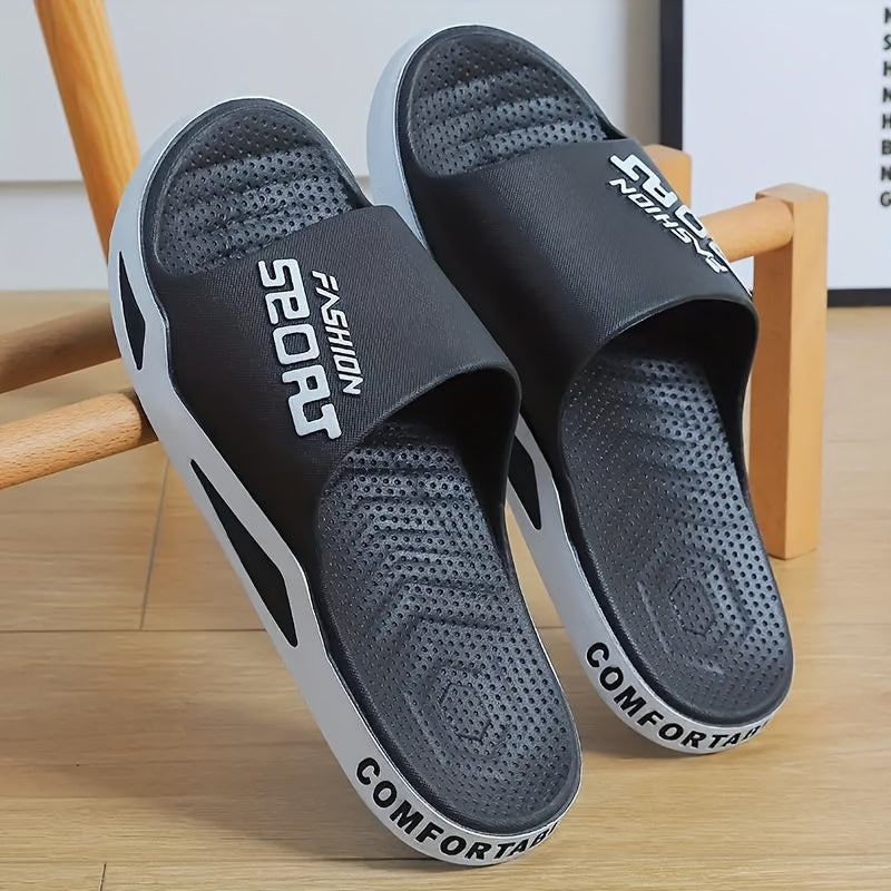 Unisex Summer Slides with Anti-slip PVC Sole Open Toe Comfortable Footwear