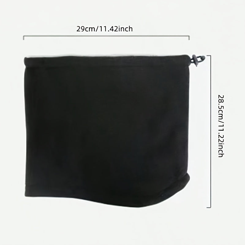 Erkaklar uchun issiq bo‘ladigan bo‘yniga o‘raladigan sharf, polyester to‘qilgan, nafas oladigan, shamolga qarshi, fleece bilan qoplangan