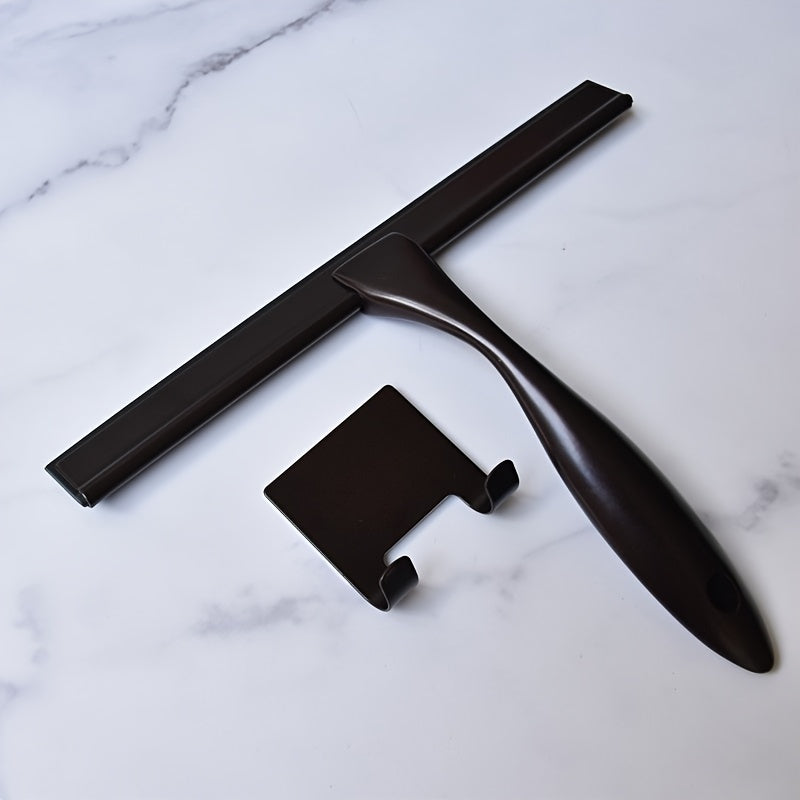 Qora zanglamaydigan po'latdan yasalgan dush qopqog'i, kvadrat tutqichlar bilan, shisha eshiklar va plitkalar uchun