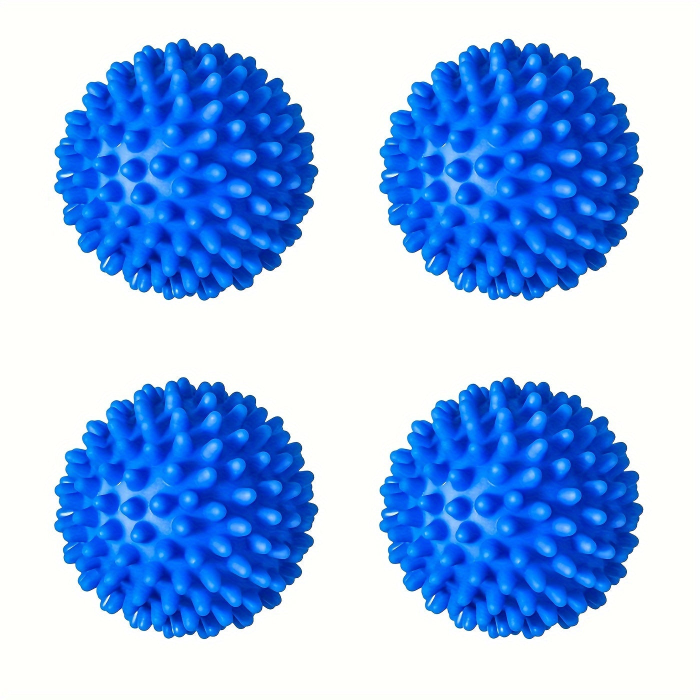 Set of 4 Reusable Laundry Balls for Clothes Dryer Tangle-Free Cleaning and Storage