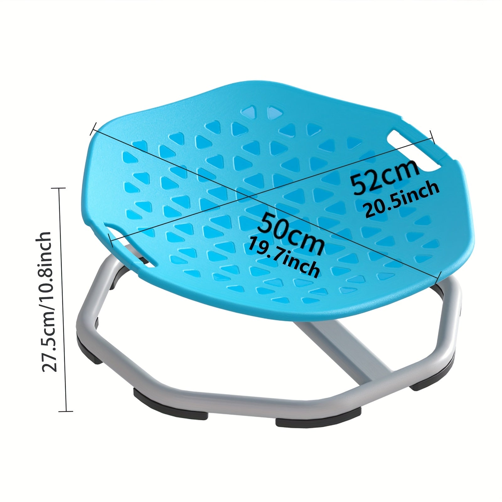 Children's Swivel Chair for Kids Boys Blue and Gray Body Coordination Non-Slip Metal Base