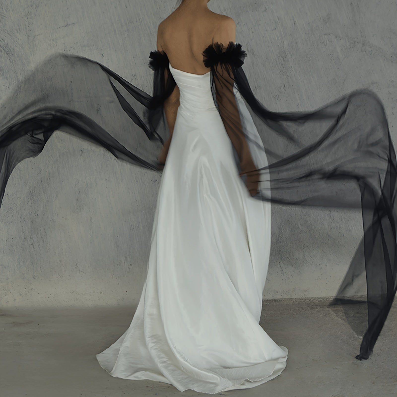 Long Tulle Bridal Sleeve Covers for Weddings in Various Colors Nylon Hand Wash