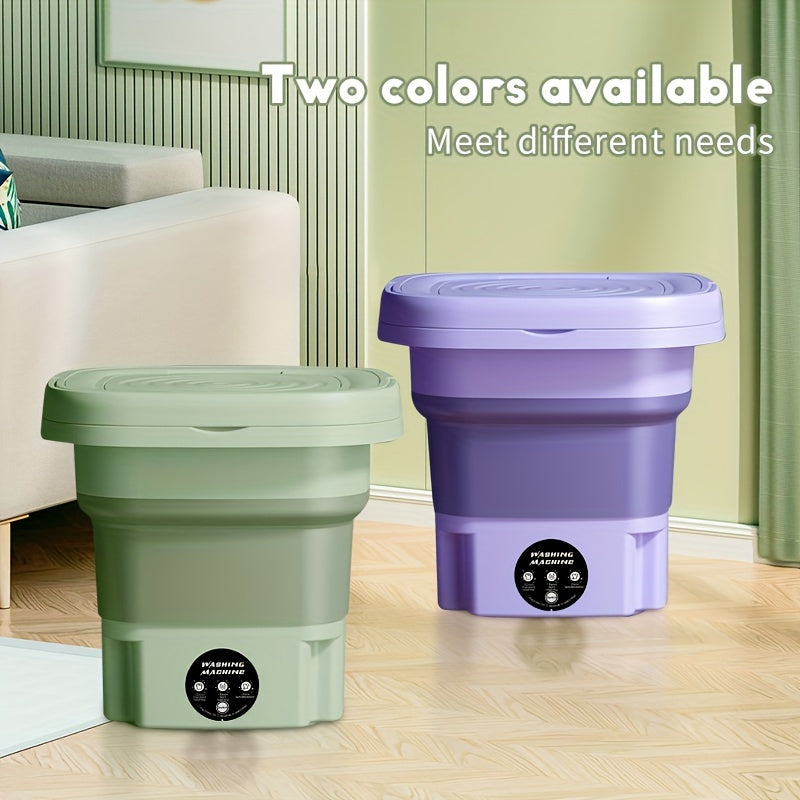 Mini Washing Machine 8L Portable Compact Energy-Efficient Laundry Washer for Small Loads Dorm RV Car