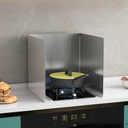Stainless Steel Kitchen Backsplash Guard Heat-Resistant Anti-Splash for Home and Restaurant