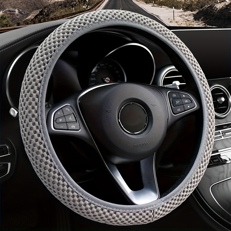 Universal nafas oladigan tarmoqli, sirpanmaydigan avtomobil boshqaruv g'ildiragi qoplami, qulay haydash uchun