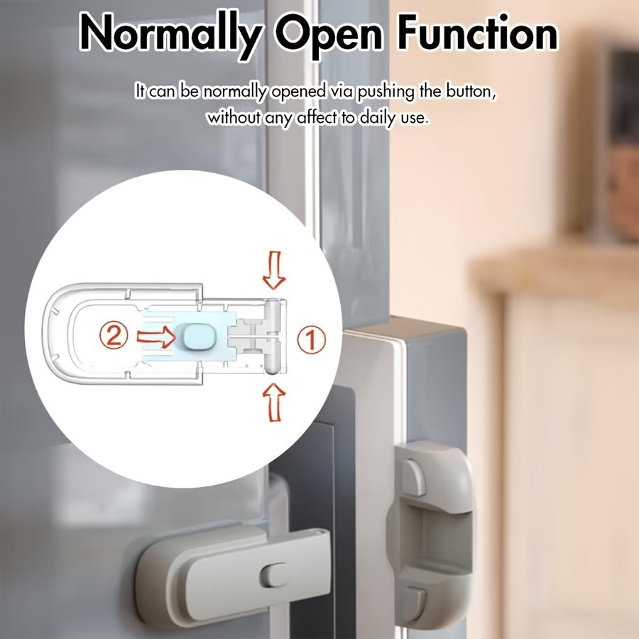Child Safety Refrigerator Door Lock Non-Toxic Plastic Childproof Latch