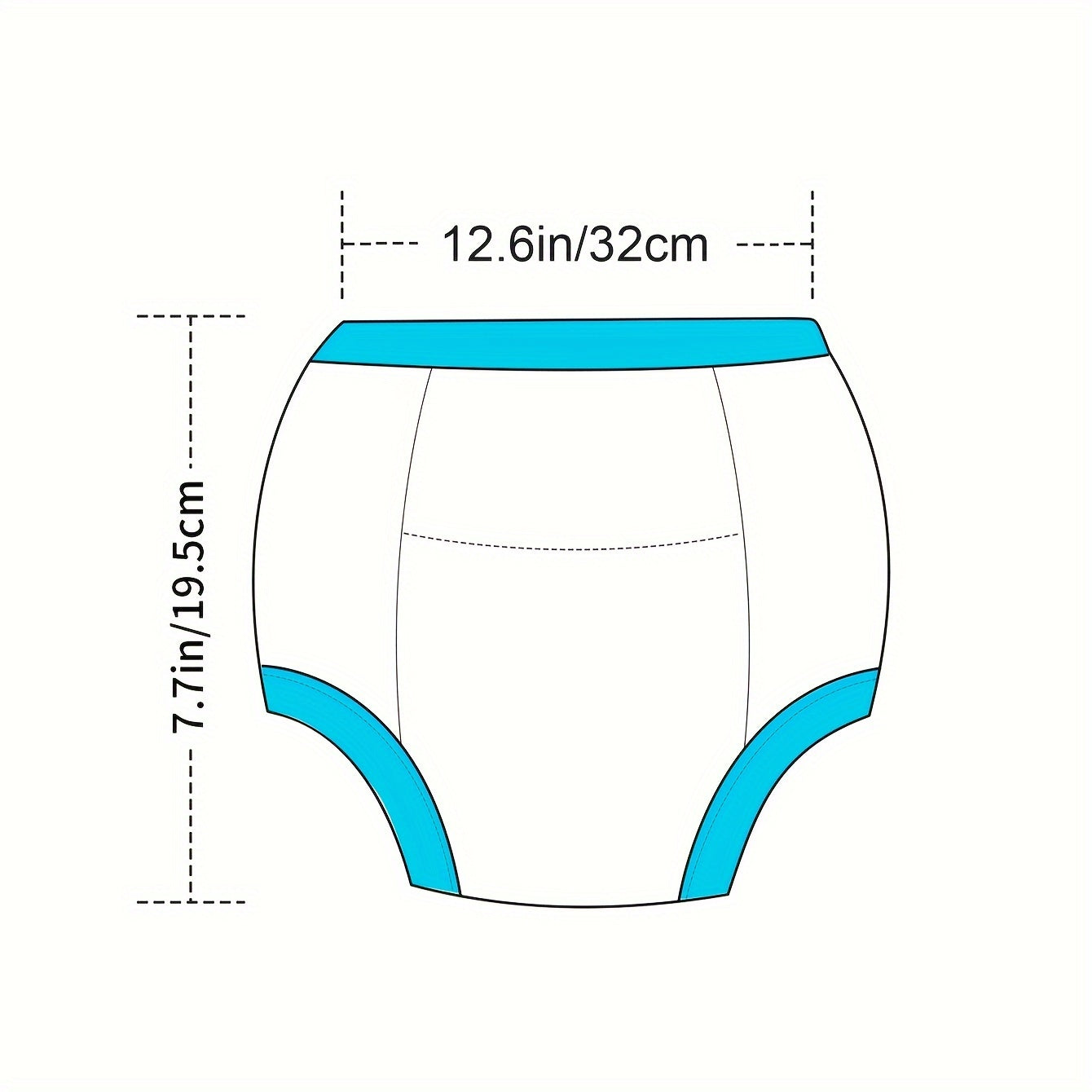 Pantalones de pañal de tela de algodón lavables de 6 capas y tres piezas para entrenamiento