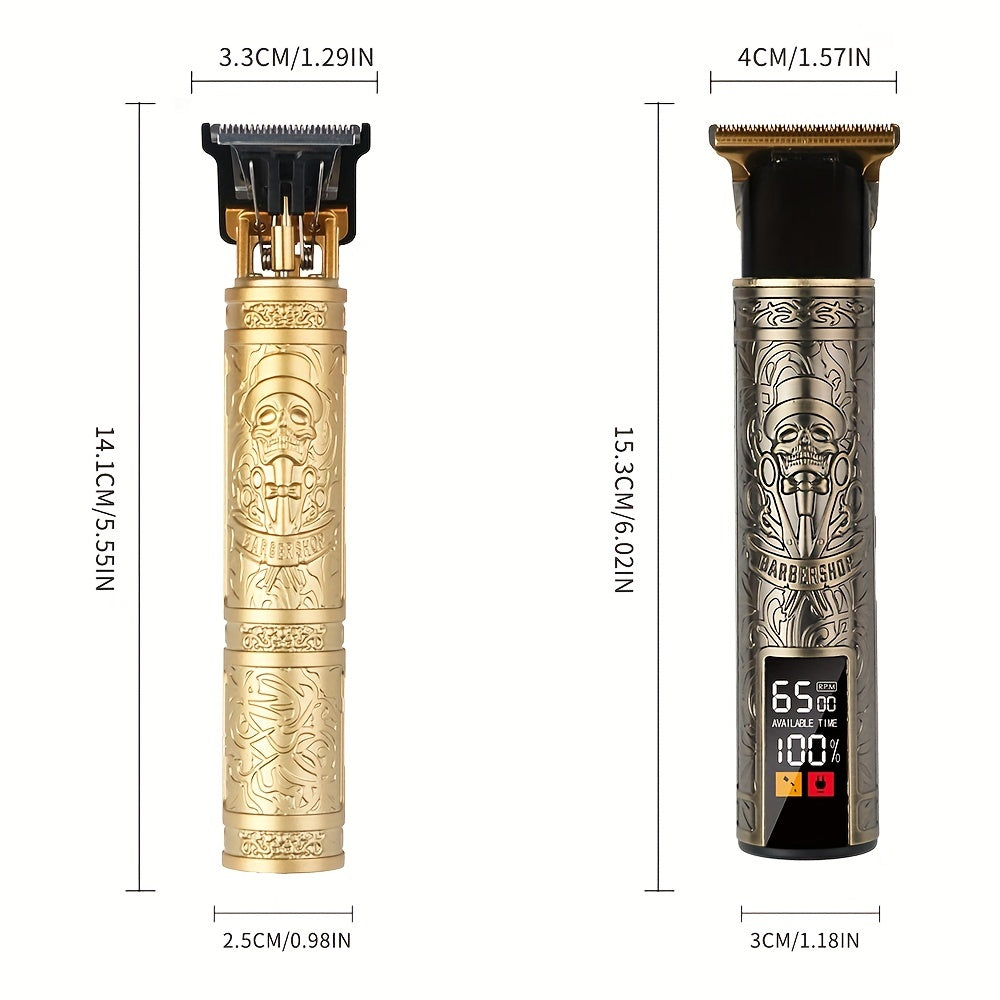 Men's Electric Shaver Wet Dry USB Rechargeable LCD Display Portable Attachments