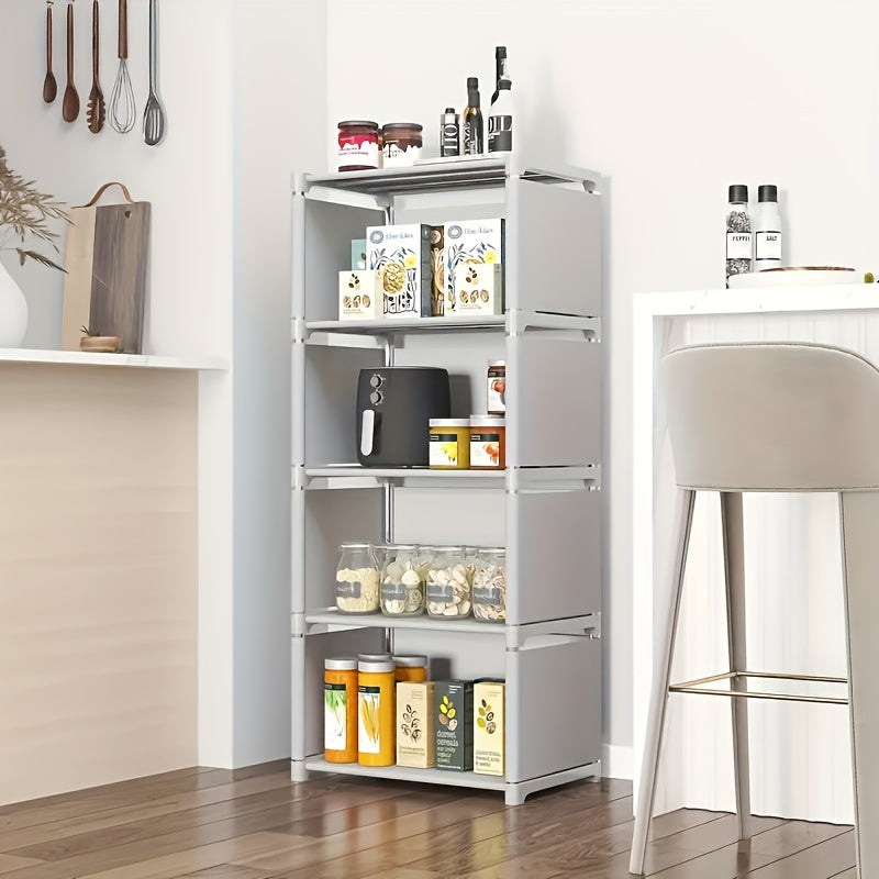 Металлический книжный шкаф вертикального хранения с металлическими полками серого цвета, экономящий пространство для дома, офиса, общежития