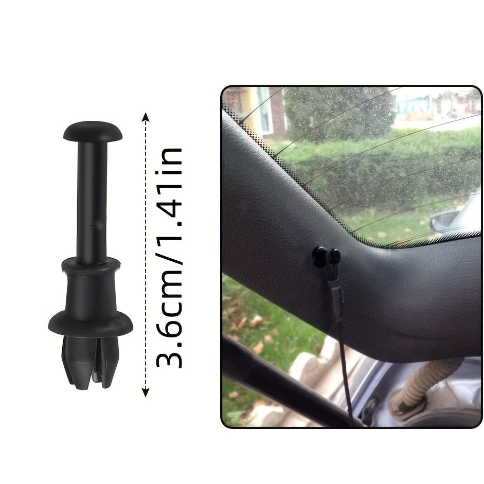 4pcs Car Trunk Lanyard Fixing Clips Parcel Shelf Cord Fastener Pegs