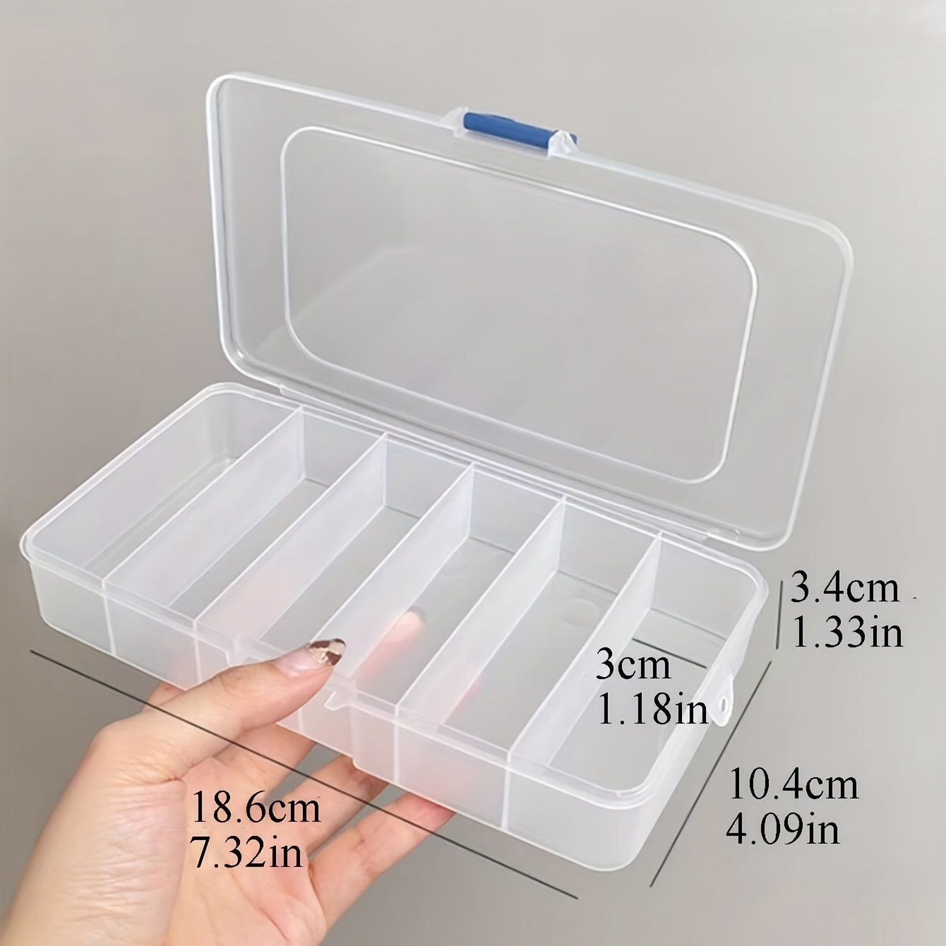 Clear Plastic Jewelry Organizer with Cover for Bedroom and Vanity Storage