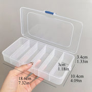 Clear Plastic Jewelry Organizer with Cover for Bedroom and Vanity Storage