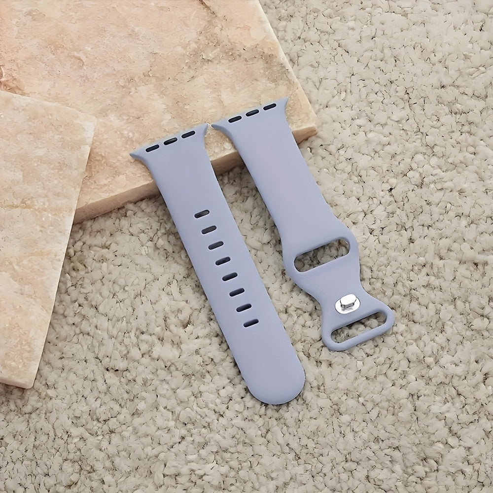 Waterproof Liquid Silicone Sports Watch Strap for 38-45mm Watches Durable Comfortable