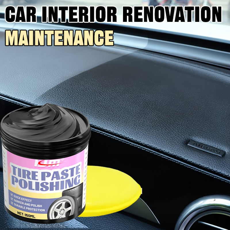 Cera renovadora de arañazos de plástico para neumáticos y molduras 150ml