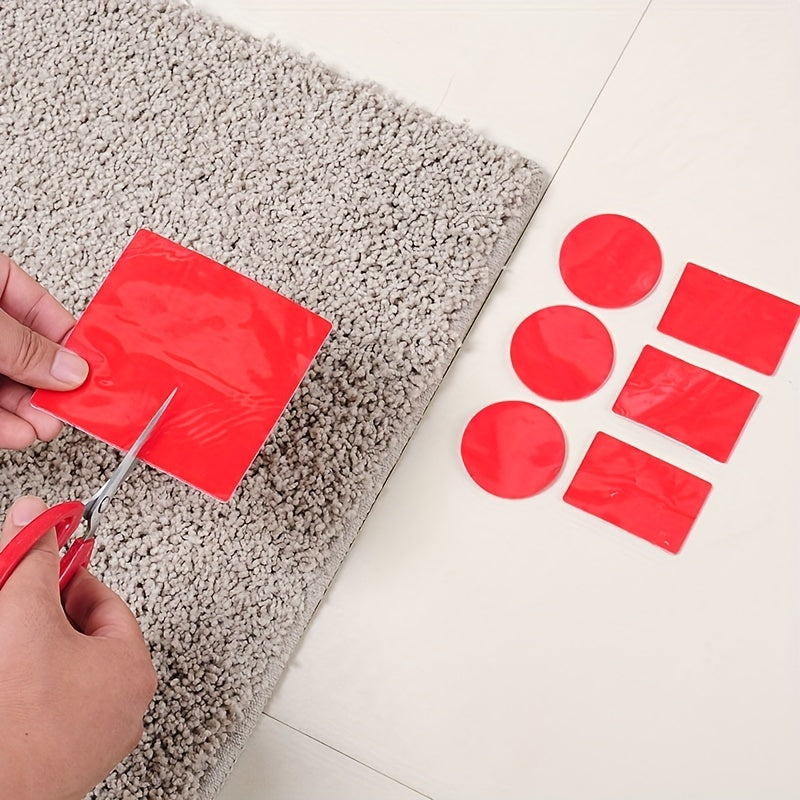 4-Pack Double-Sided Non-Slip Carpet Stickers for Household Use