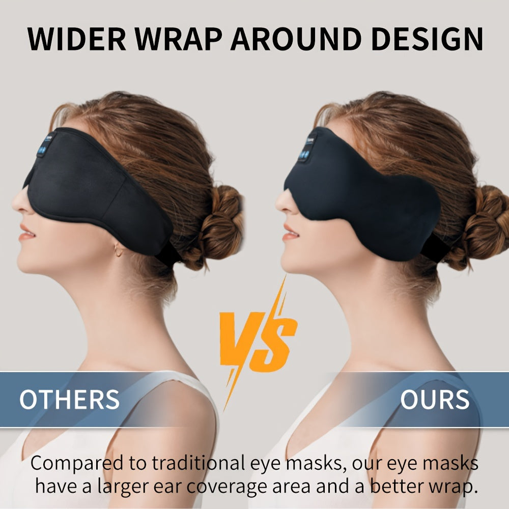Wireless Sleep Mask with Built-in Wireless Headphones for Women and Men