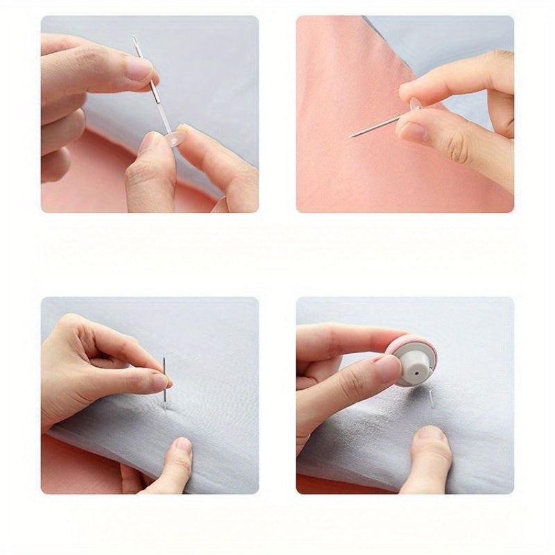 Set of 8 Grey Mushroom Bed Sheet Clips Invisible Duvet Cover Fasteners Machine Washable