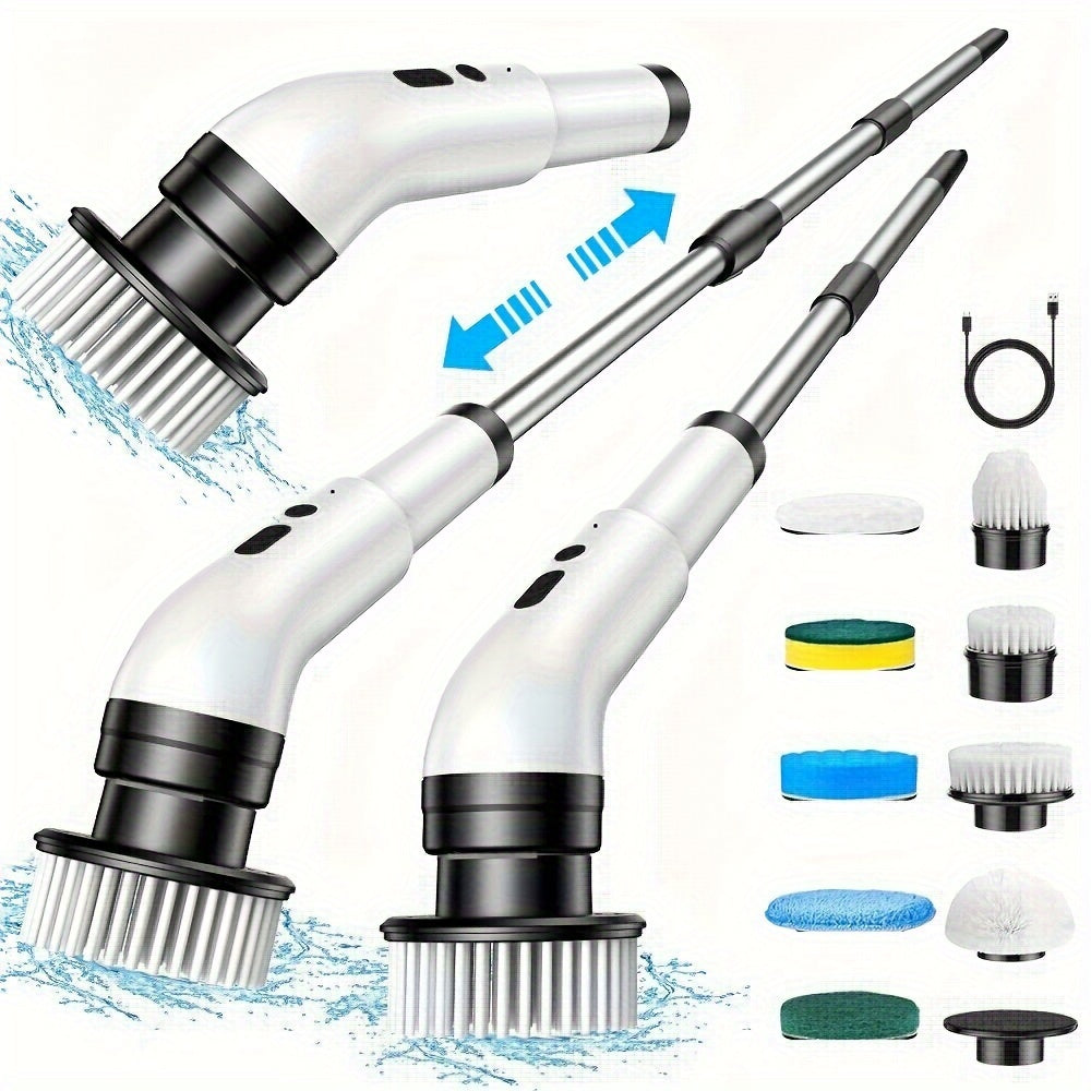 Ko'p funksiyali elektr tozalash cho'tkasi - USB orqali qulay zaryadlanadigan, pol, devor, ochiq joylar va hammomlarni tozalash uchun ajoyib