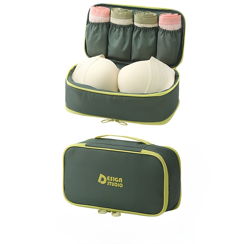 Bolsa organizadora de viaje 3 en 1 de gran capacidad de poliéster para ropa interior, calcetines y accesorios