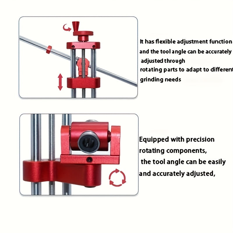 Reversible kitchen knife sharpener with diamond and ruby stones adjustable for home use