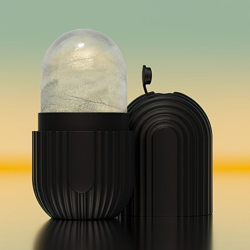 Rodillo de hielo de silicona para mujeres para piel radiante, herramienta de masaje facial reutilizable