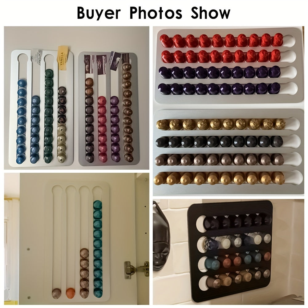 Rotating Coffee Capsule Holder Rack with 24/40 Shelves for Nespresso Pods