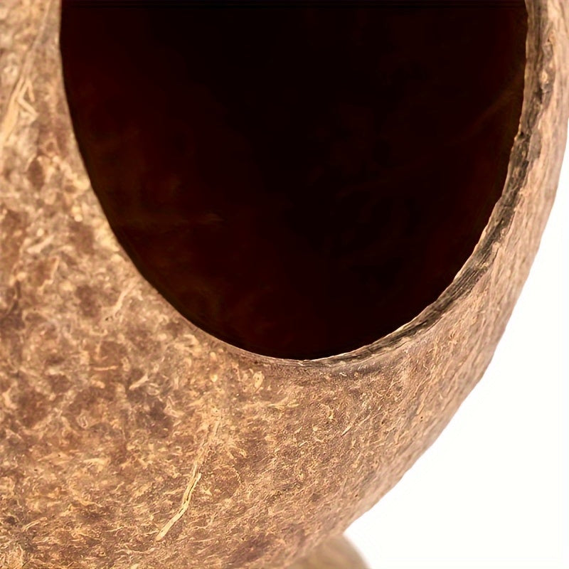 Nido de cáscara de coco para mascotas pequeñas, hámsters, ardillas, erizos y aves