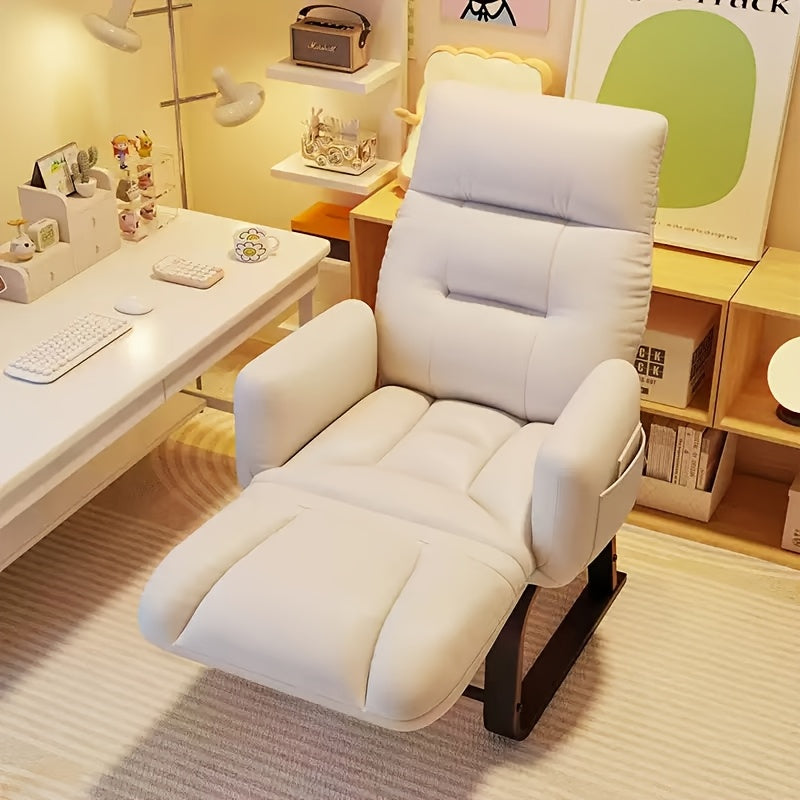 Эргономичное игровое кресло с регулируемой высотой, складным поролоновым наполнением, металлическим каркасом