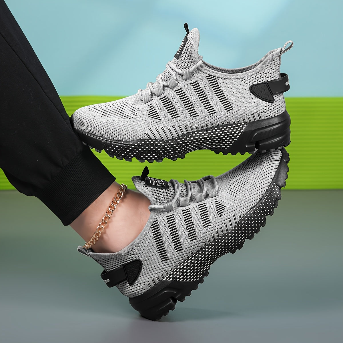 Men's Breathable Non-Slip Sneakers for Casual Running and Training in Spring and Summer