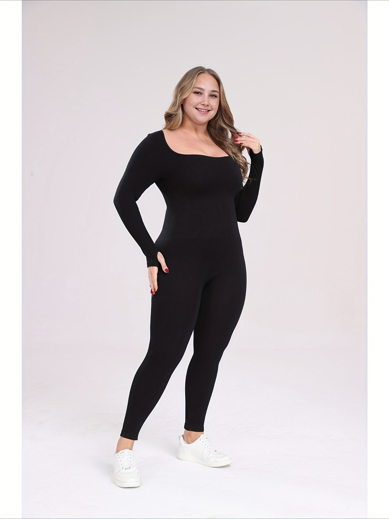 Plus Size Seamless Shapewear Bodysuit for Women Slimming, Yoga, Winter