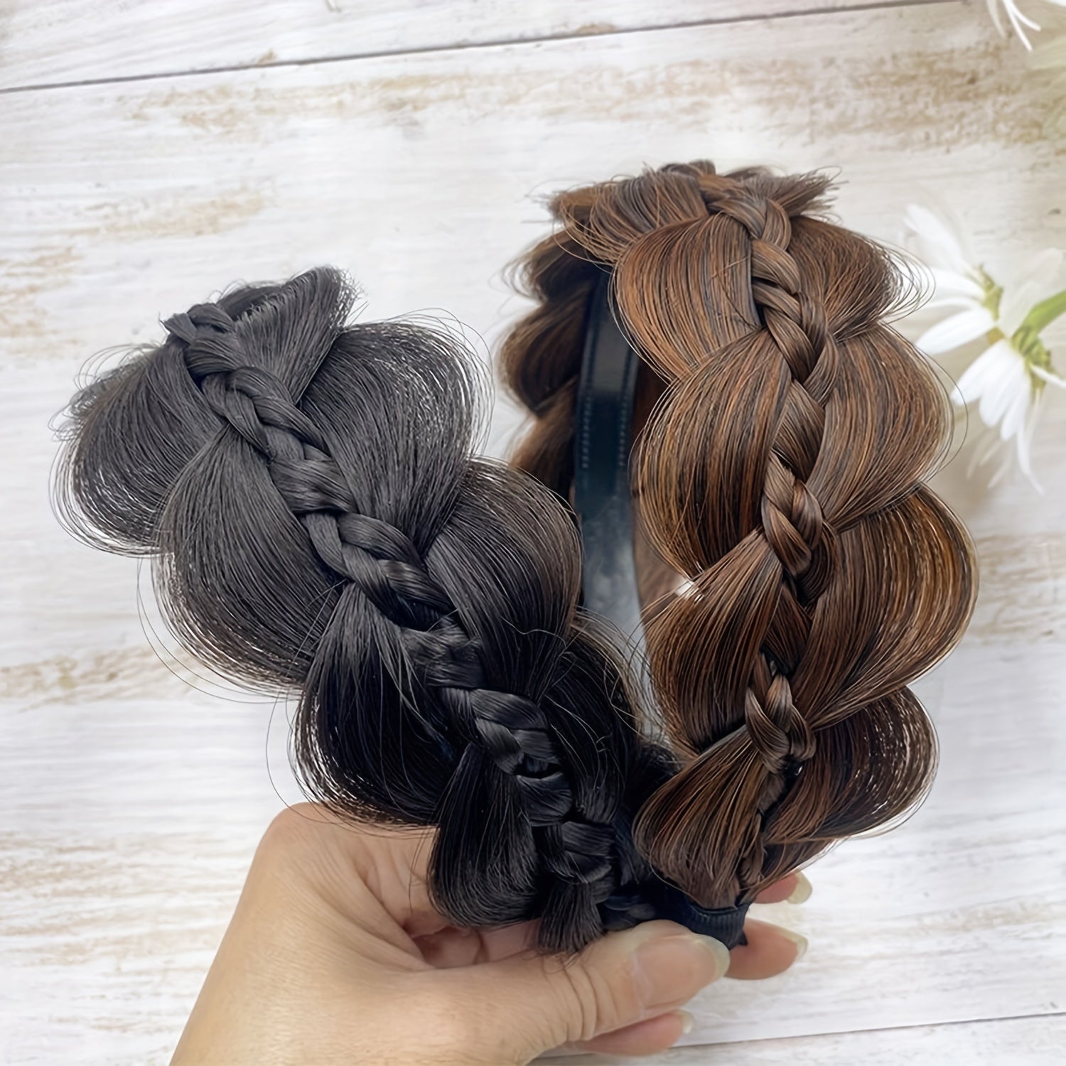 Ayollar qizlar sintetik baliq suyakli soch to'rva bosh bandi, sirpanchiq bo'lmagan soch aksessuari