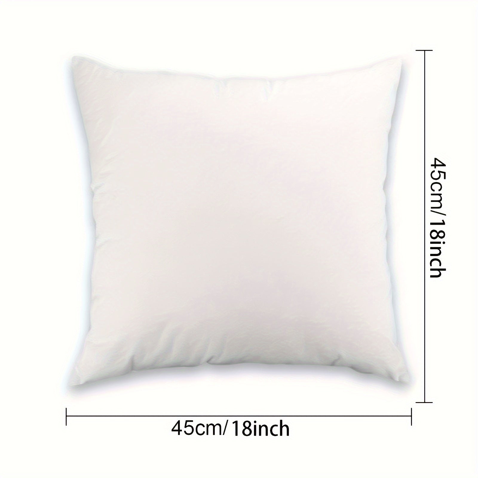 Cartoon Cat Plush Pillowcase Zippered Single-Sided Print 45.72cm Home Decor