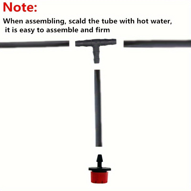 Набор для полива сада с регулируемым капельницей и разбрызгивателем для горшечных цветов и травы
