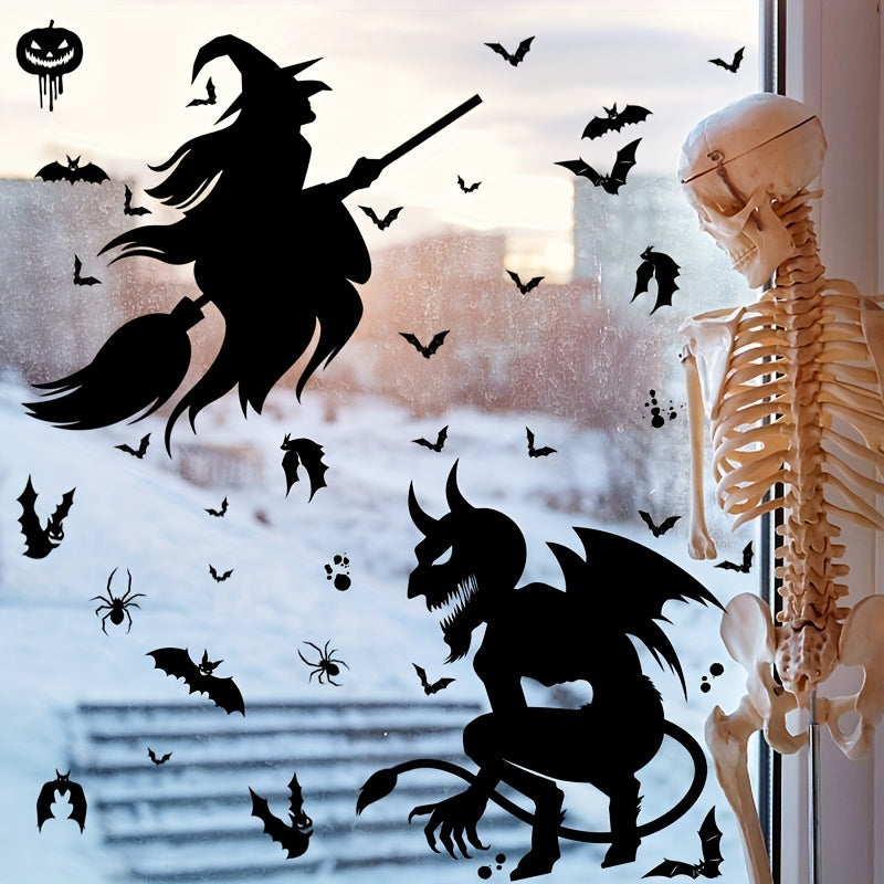 Halloween Monster Window Clings No Electricity Required Party Decor