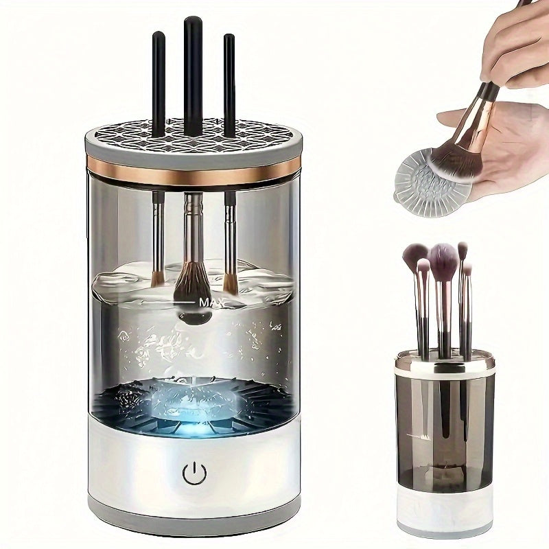 Electric Makeup Brush Cleaner USB Rechargeable Portable Deep Cleaning Alcohol-Free