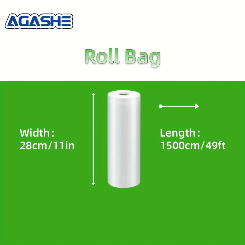 Bolsas de vacío extra grandes 1500cm 49ft, con temática de panda, PE+PA, para almacenamiento de alimentos