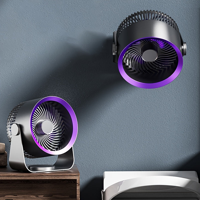 Large Rotating Fan for Indoor and Outdoor Use, Quiet, Adjustable Speed