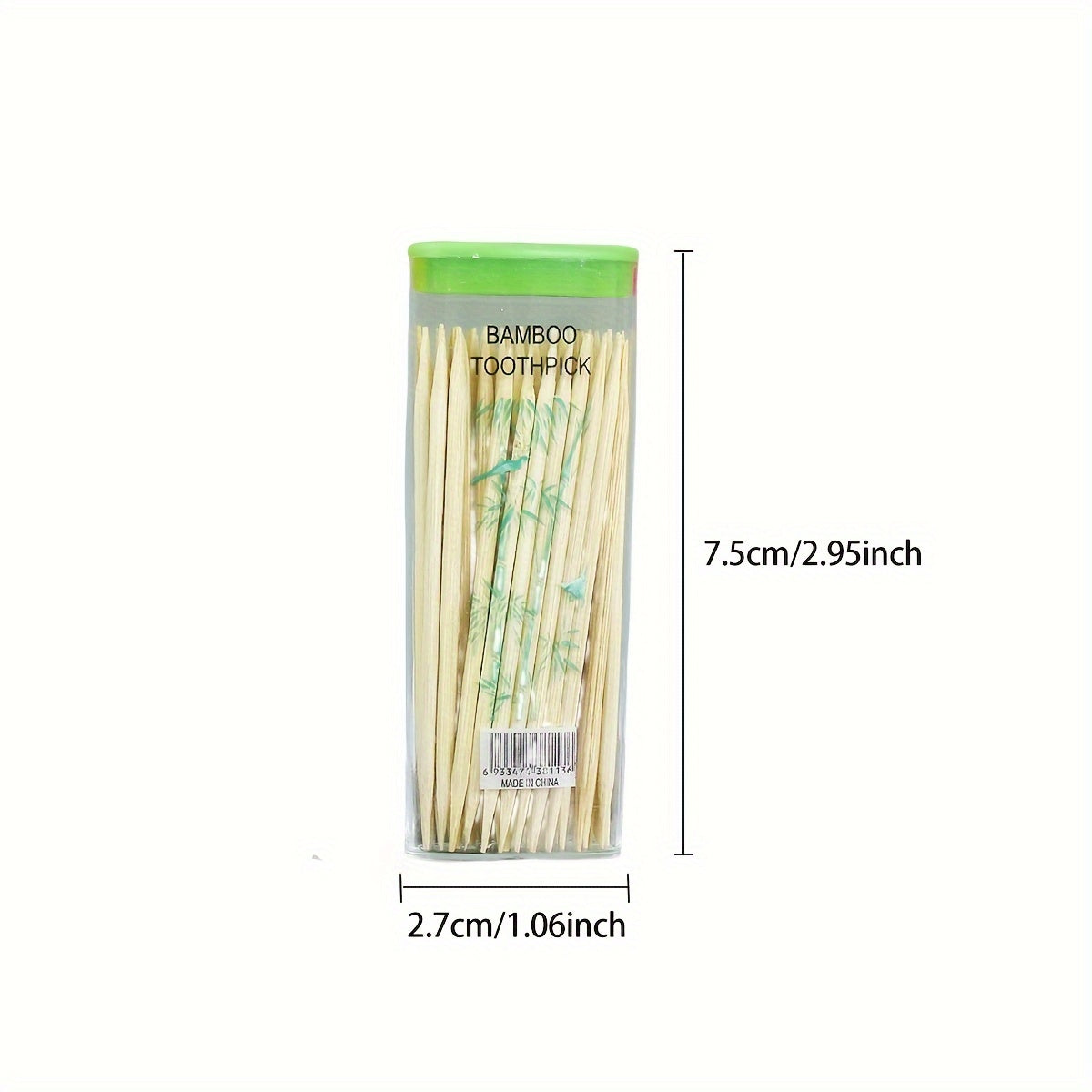 Double-Headed Bamboo Toothpicks Disposable Wooden Toothpicks for Dental Cleaning