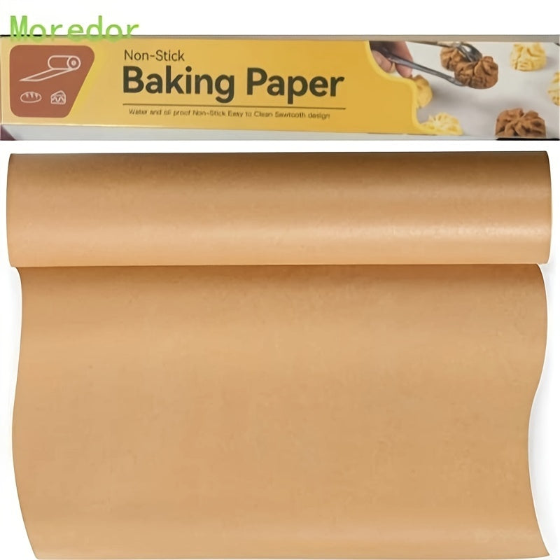 Bir unbleached pishirish qog'ozi rulosi (30.48cm) ko'p maqsadli oshxona uchun.