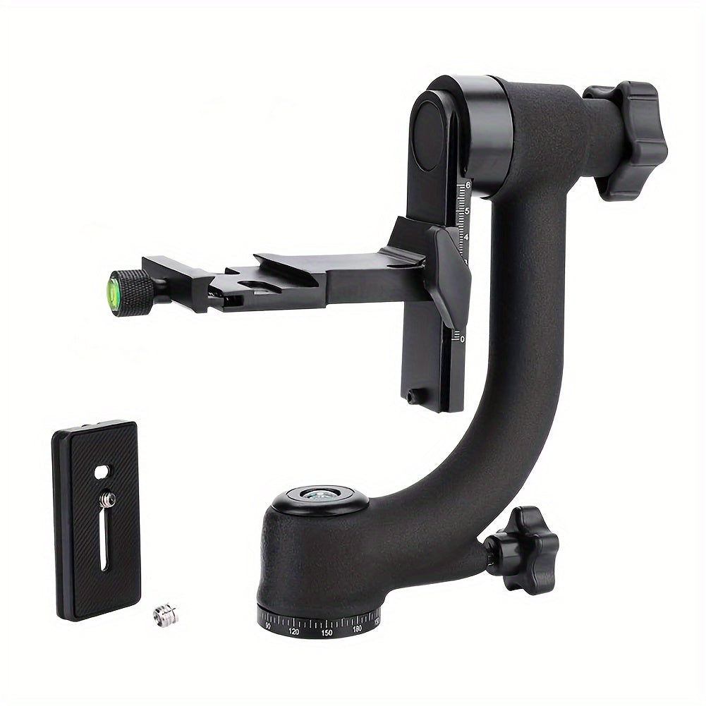 Aluminum Alloy Gimbal Tripod Head for Telephoto Lens Bird Watching Photography