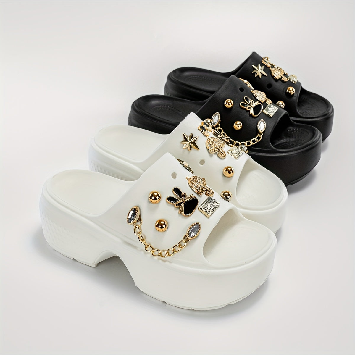 Women's Summer Sandals Thick Bottom Rubber Flats Rubber Slippers