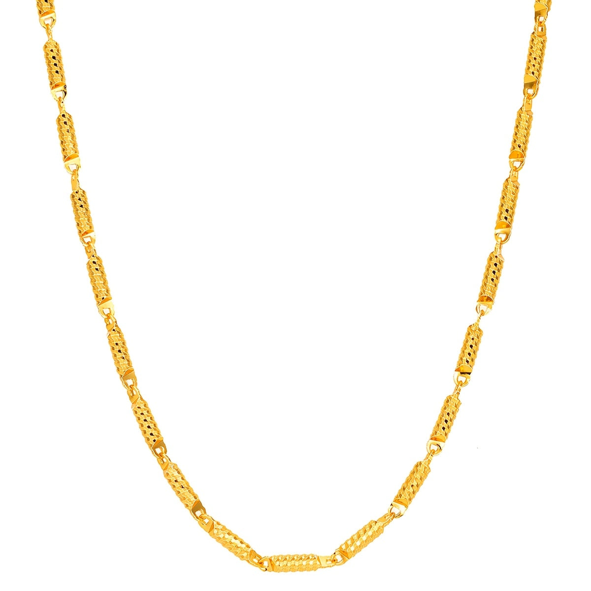 Minimalist Link Chain Necklace, 24K oltin qoplamada moda zargarlik, har kuni kiyish uchun yoki Sevishganlar kuni sovg'asi uchun mukammal, Janubi-Sharqiy Osiyoda qo'l bilan tayyorlangan, 1 dona