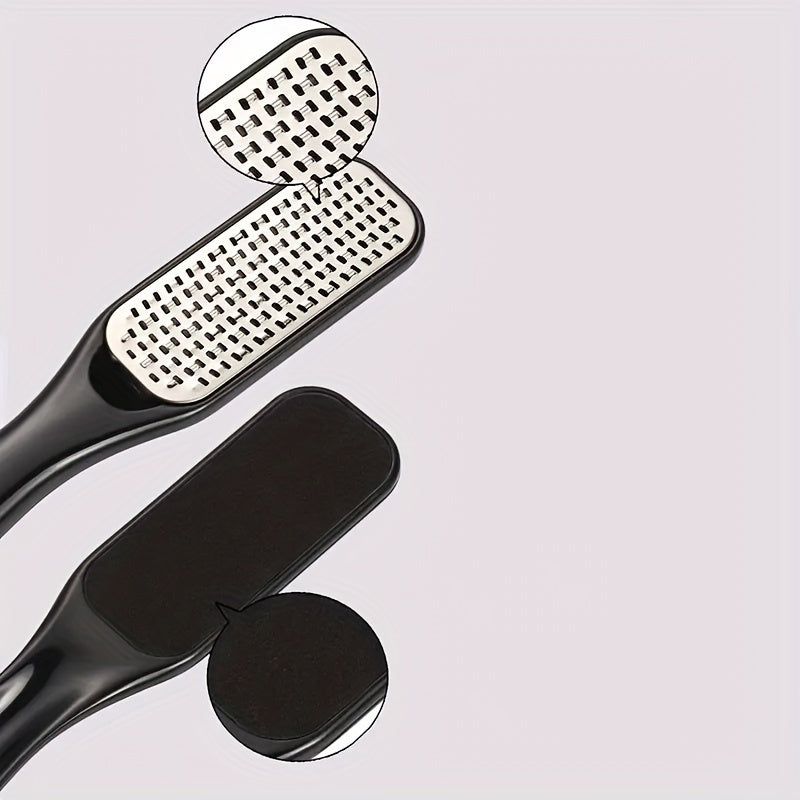 Set of 3 Stainless Steel Foot Files for Callus Removal and Foot Care in Wet or Dry Conditions