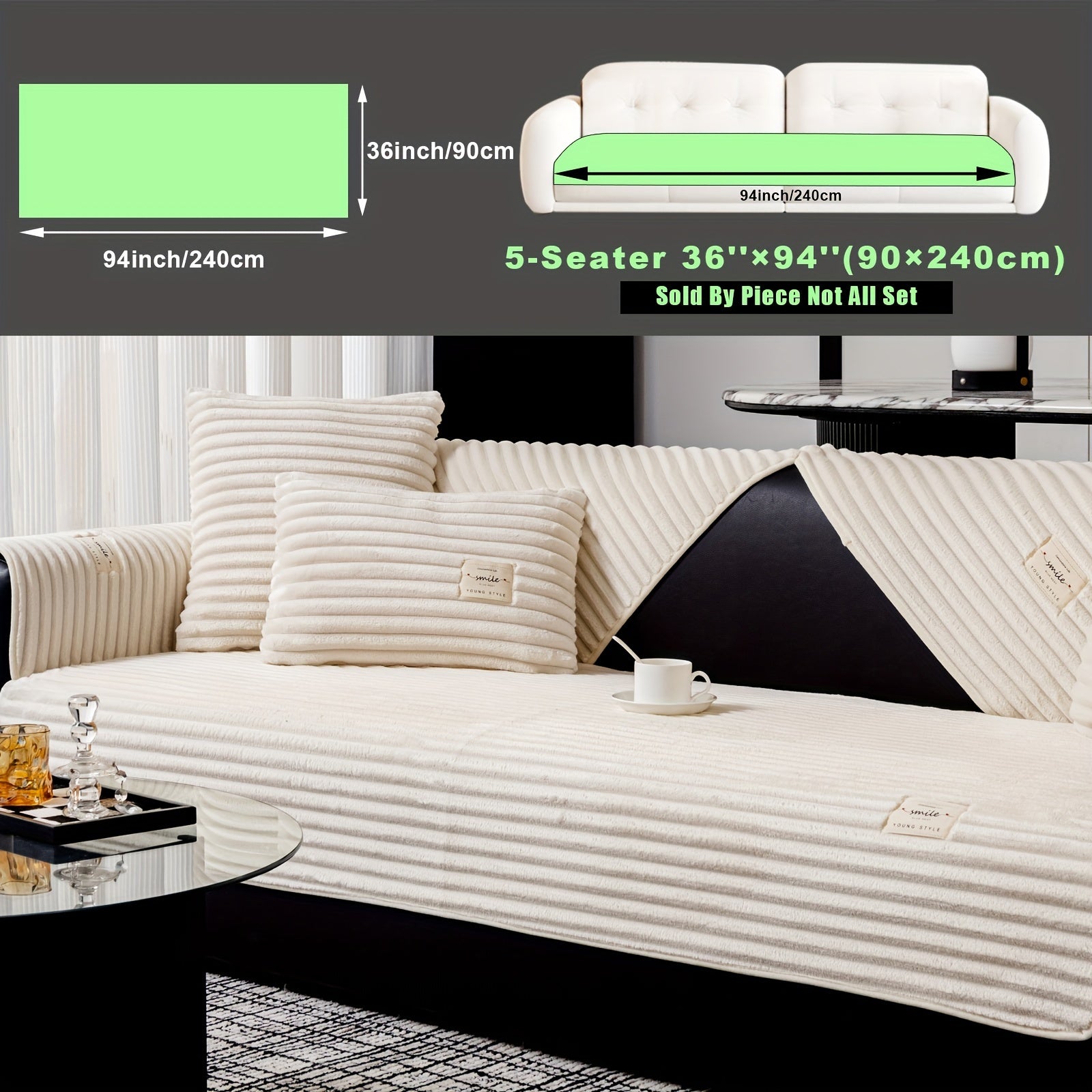 Плюшевый чехол на диван из бархата, противоскользящий, для домашних животных, моющийся в машине, современный стиль, все размеры